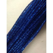 Проволока синельная металлик  30 см цв. темно-синий, цена за 1 шт